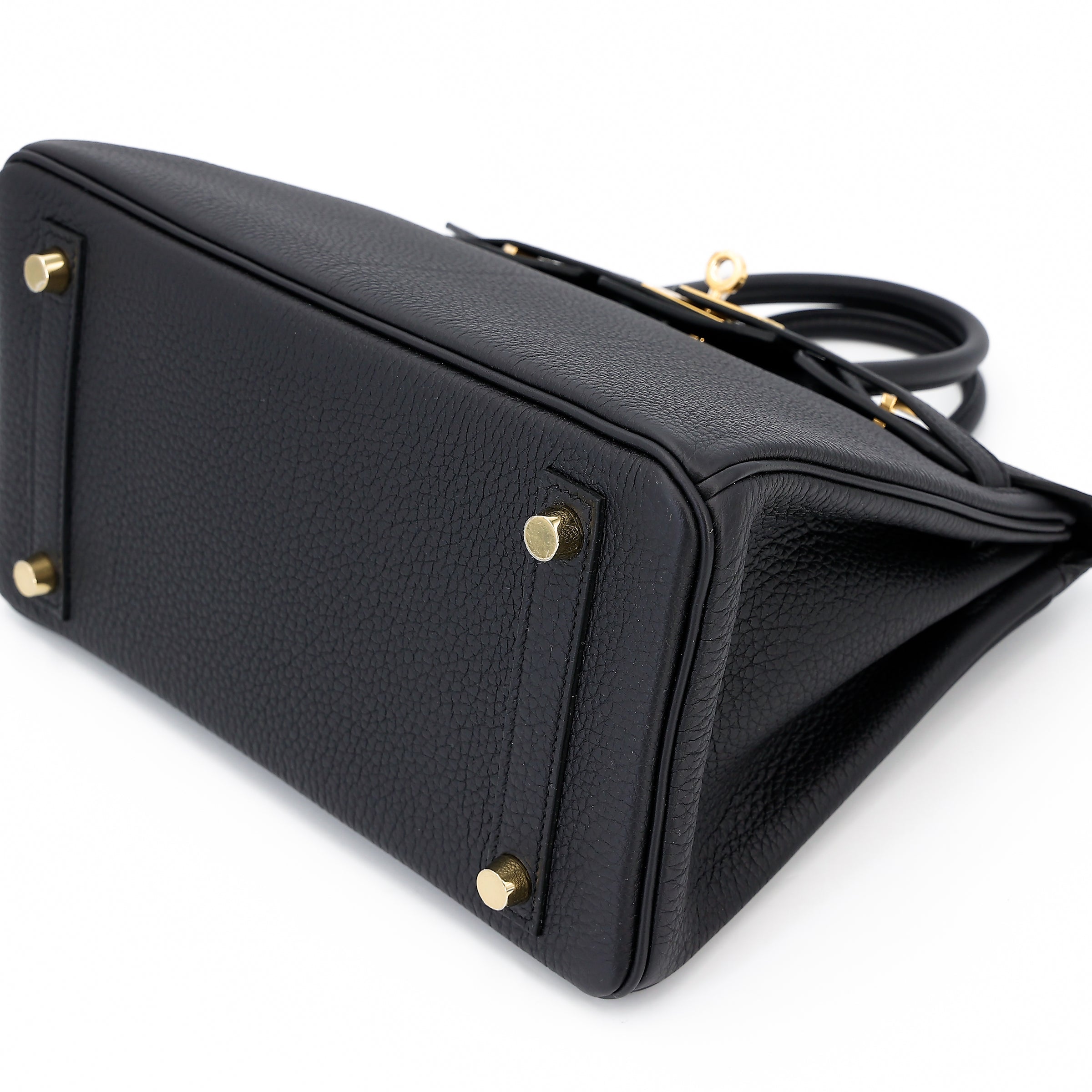 Hermes Birkin Black Togo Leather with Gold Hardware Stamp