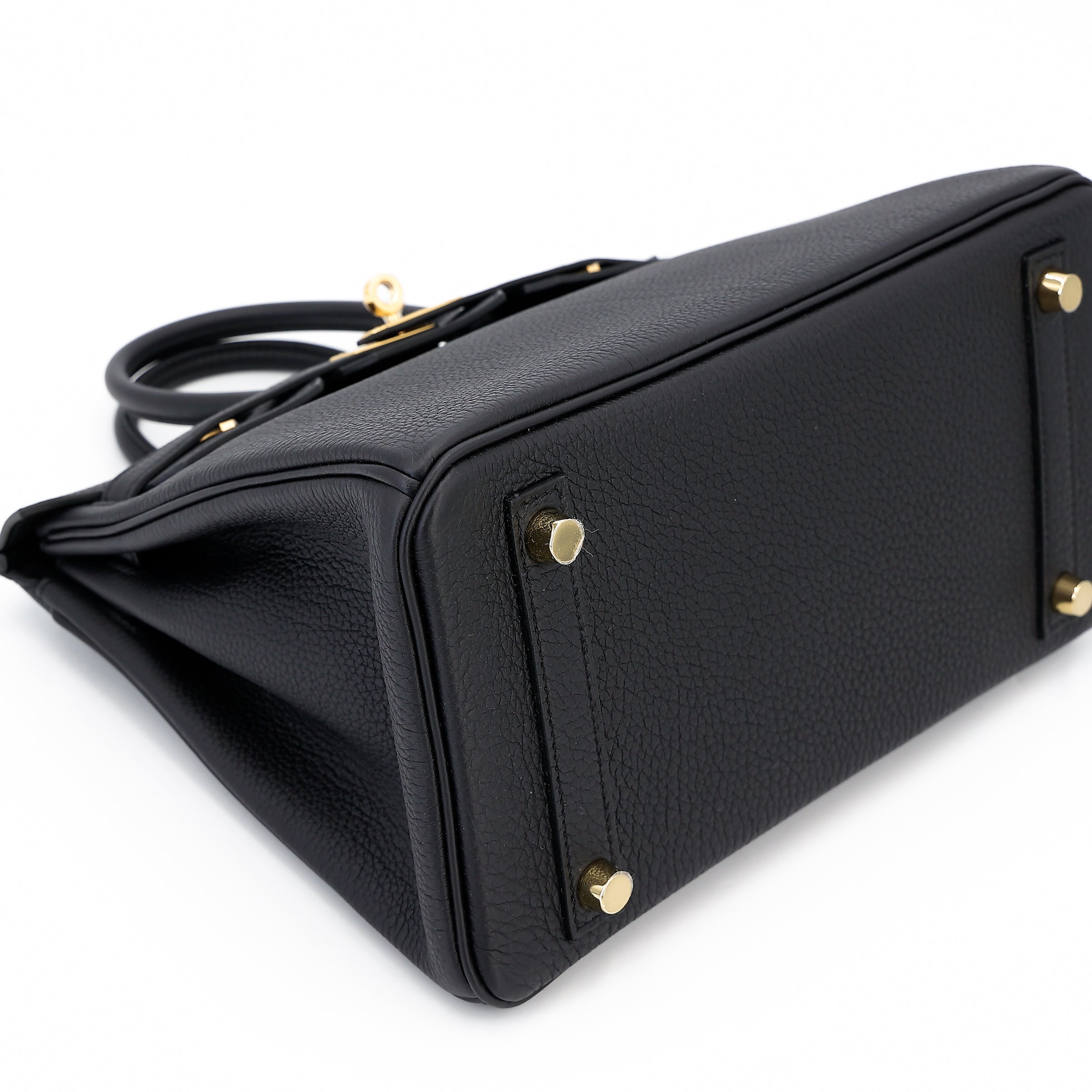 Hermes Birkin Black Togo Leather with Gold Hardware Stamp