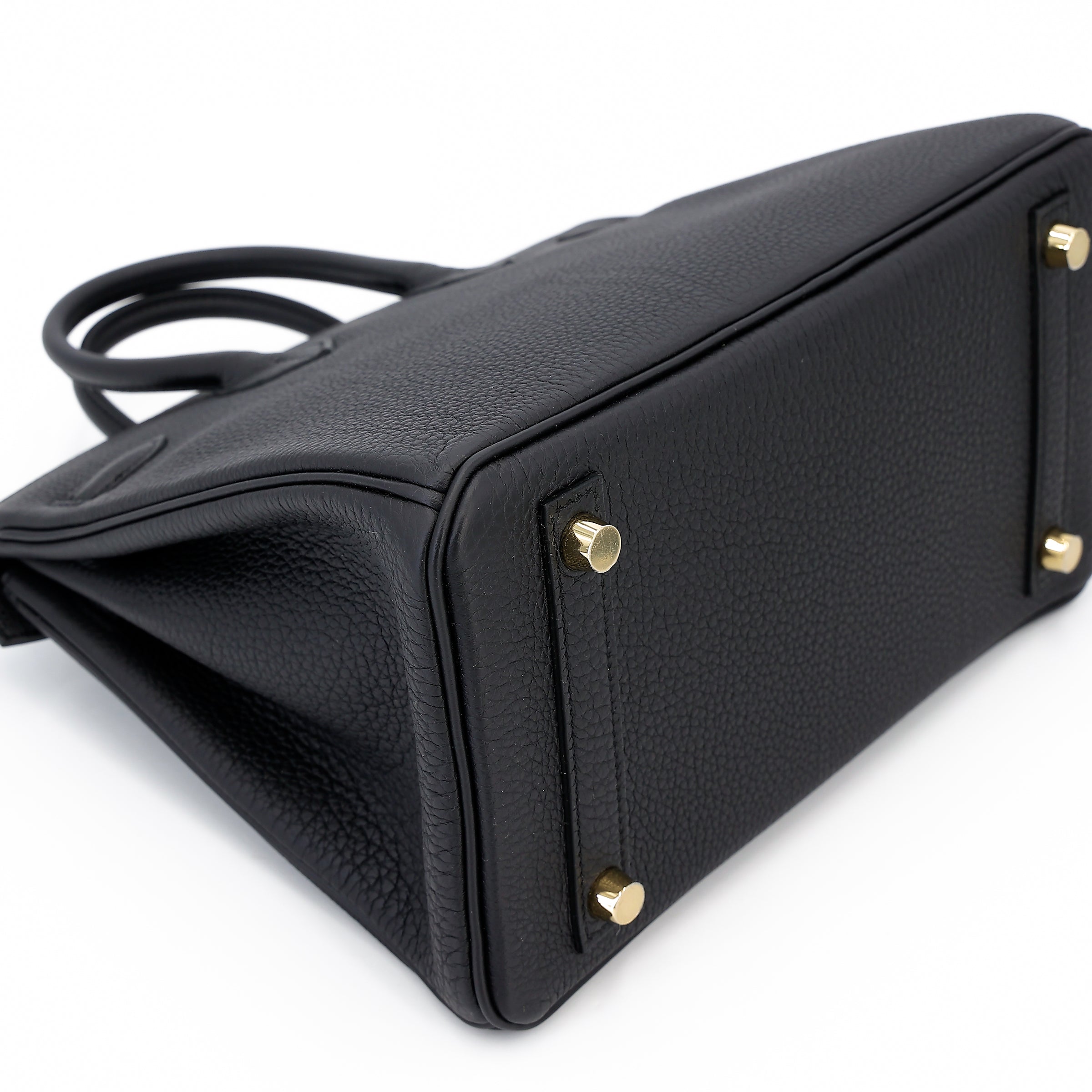 Hermes Birkin Black Togo Leather with Gold Hardware Stamp