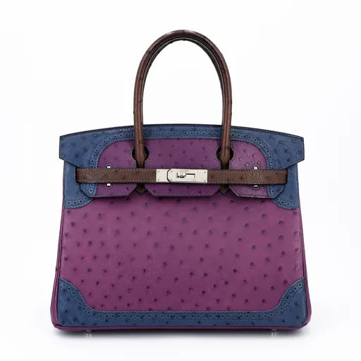 Hermes Inspired Birkin 30 Ghillies Bag