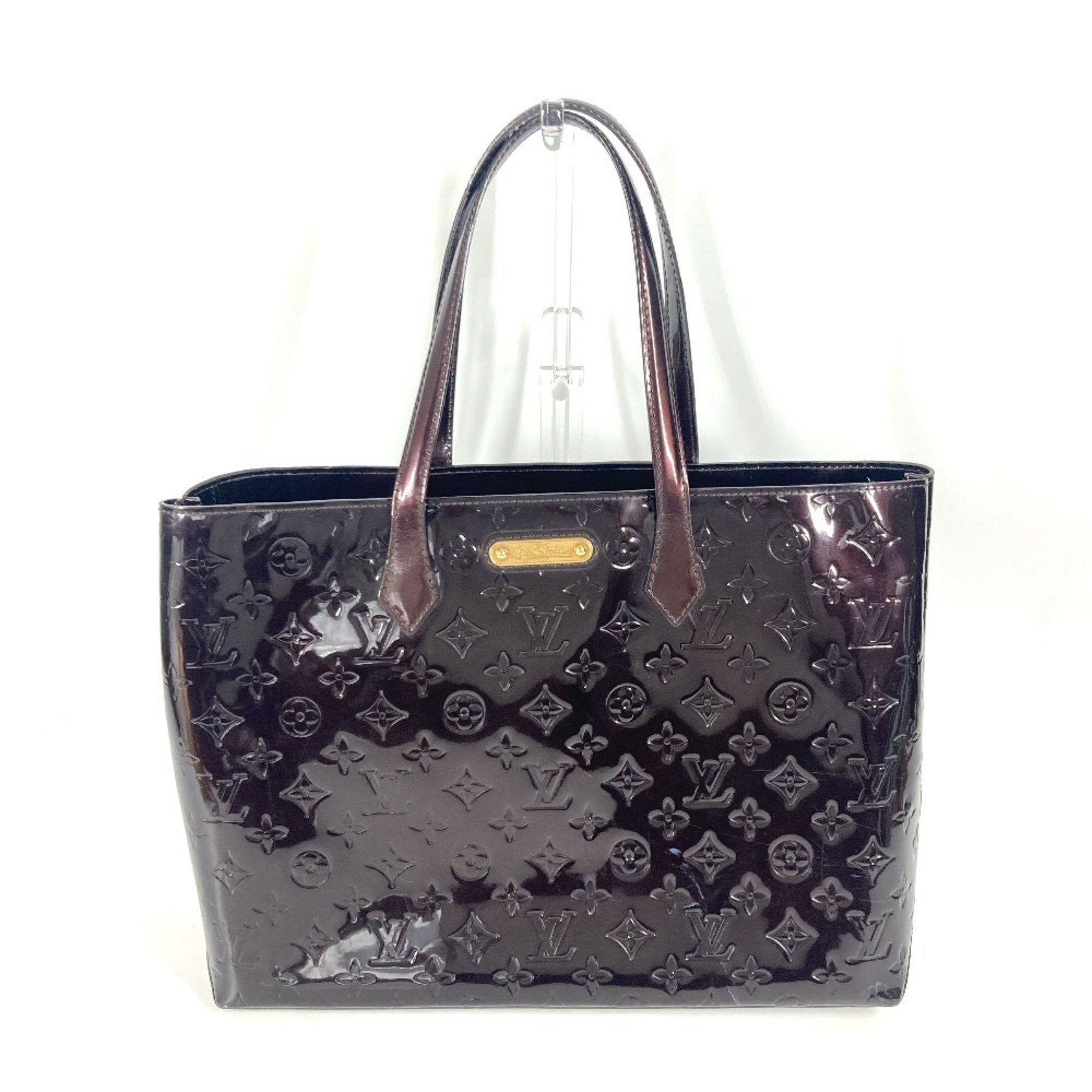 Louis Vuitton Wilshire Burgundy Patent Leather Bag