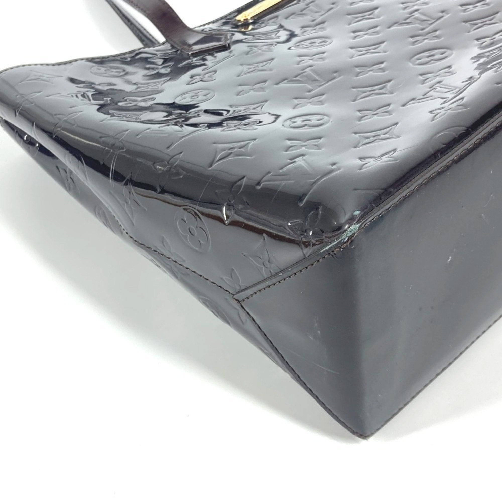 Louis Vuitton Wilshire Burgundy Patent Leather Bag