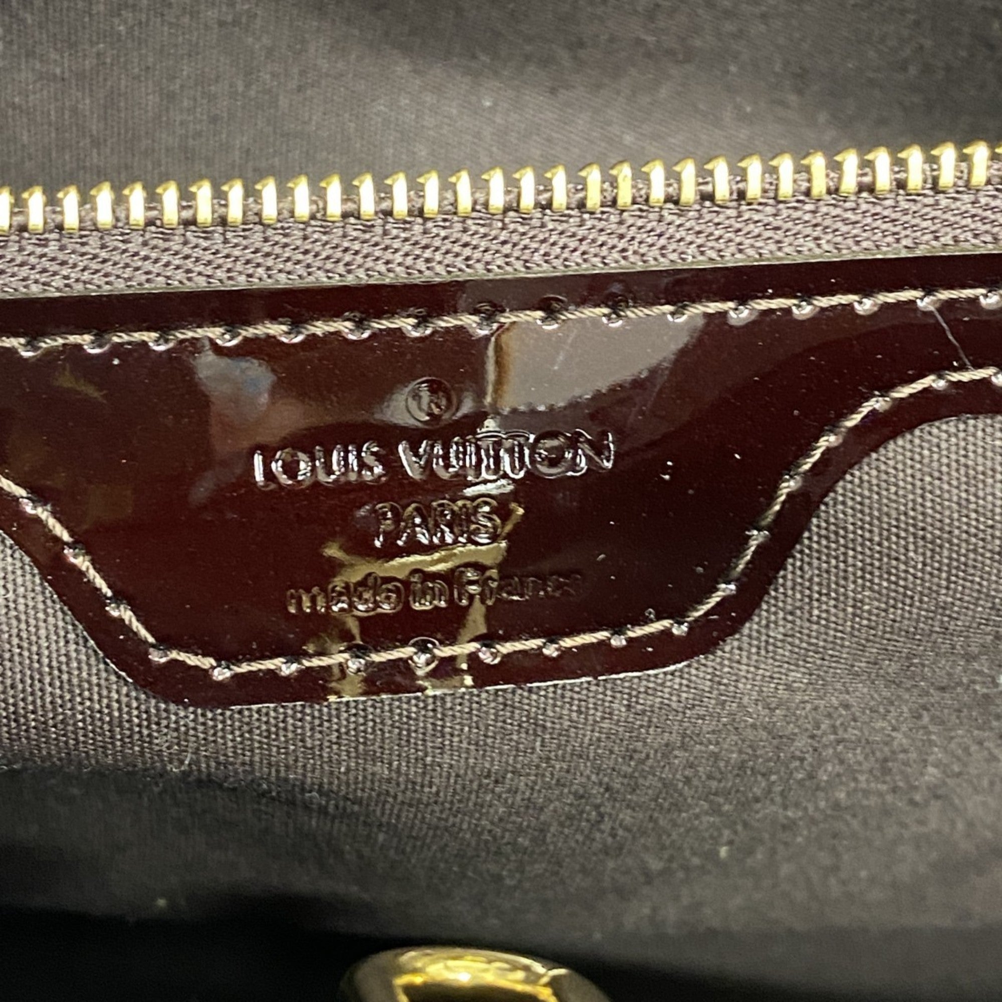 Louis Vuitton Wilshire Burgundy Patent Leather Bag