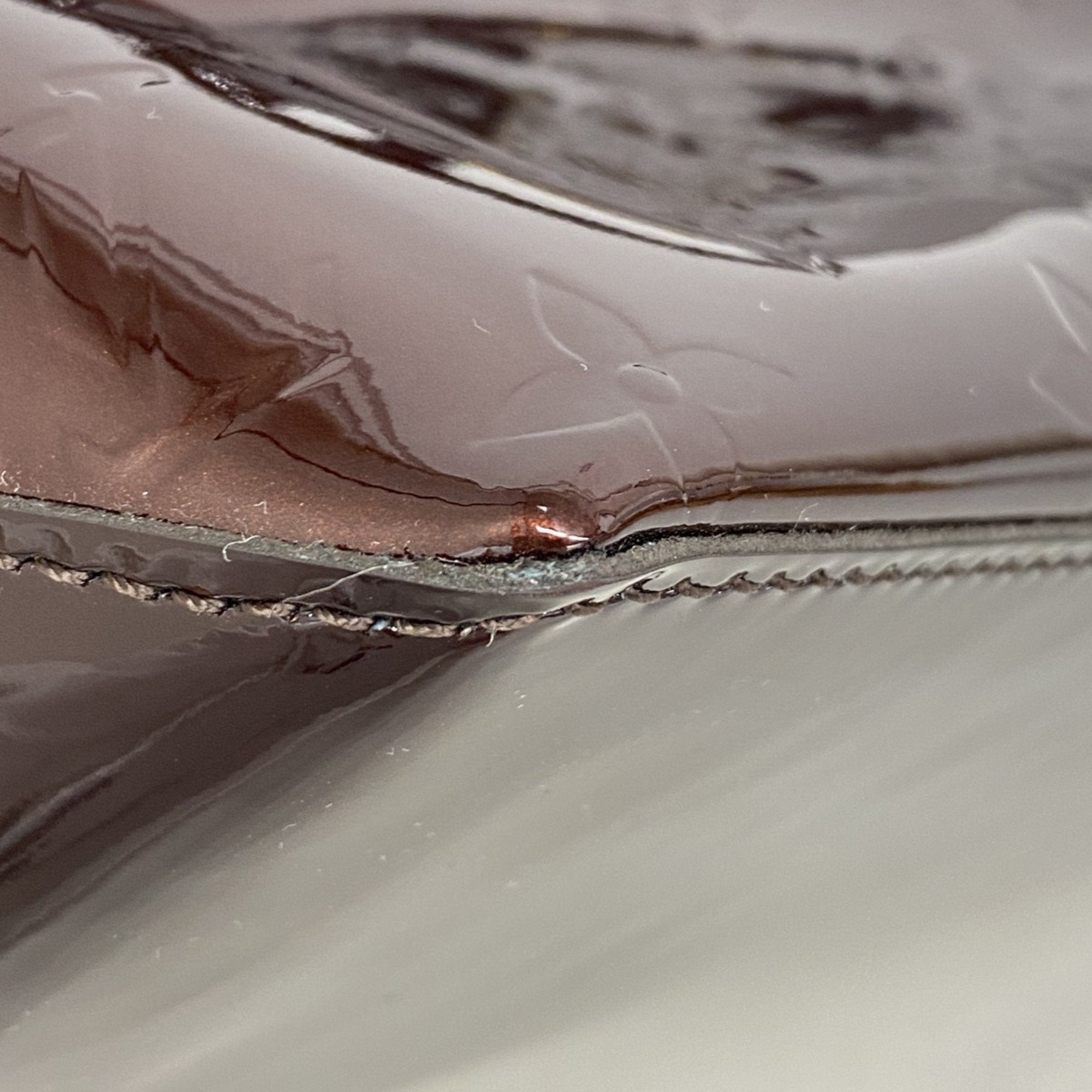 Louis Vuitton Wilshire Burgundy Patent Leather Bag