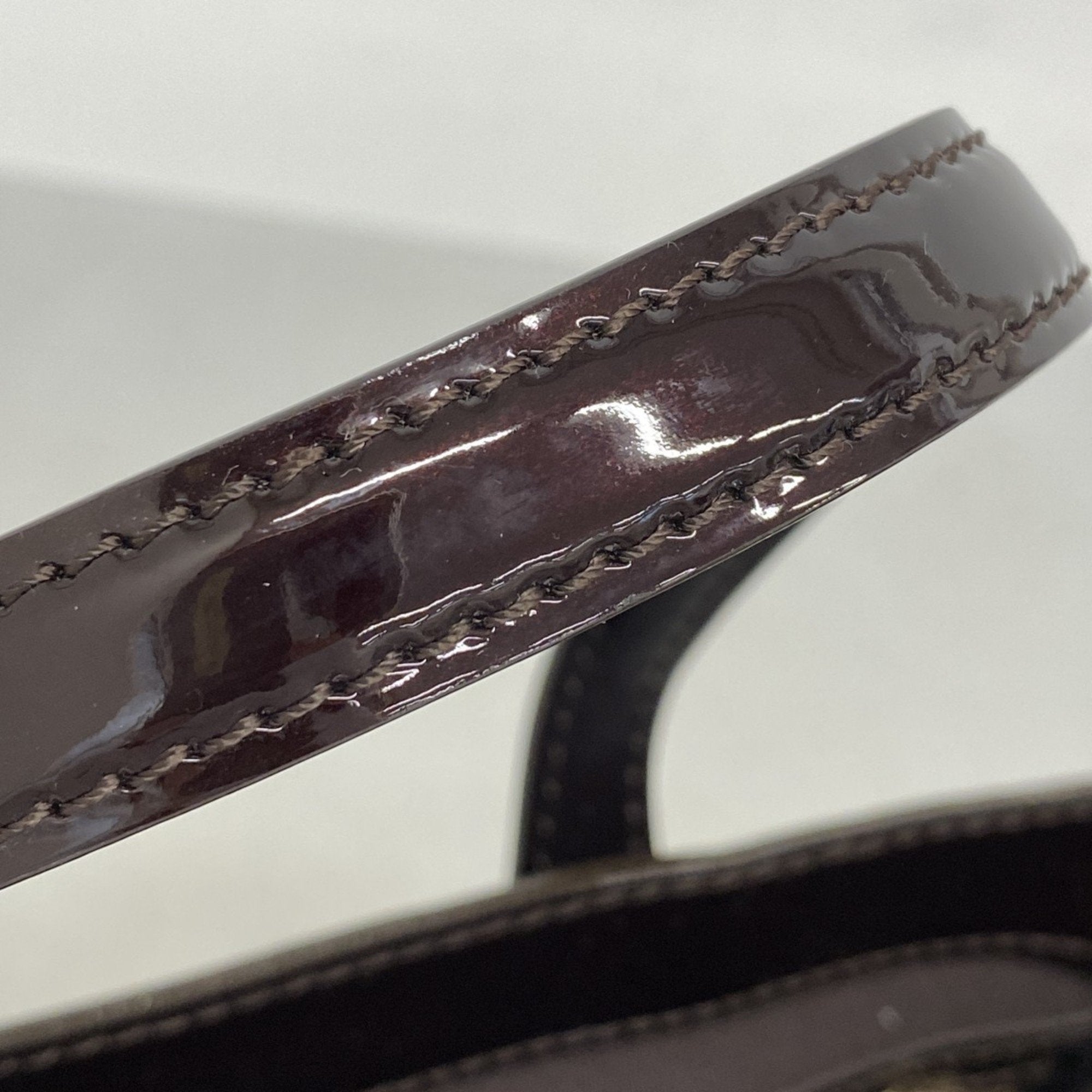 Louis Vuitton Wilshire Burgundy Patent Leather Bag