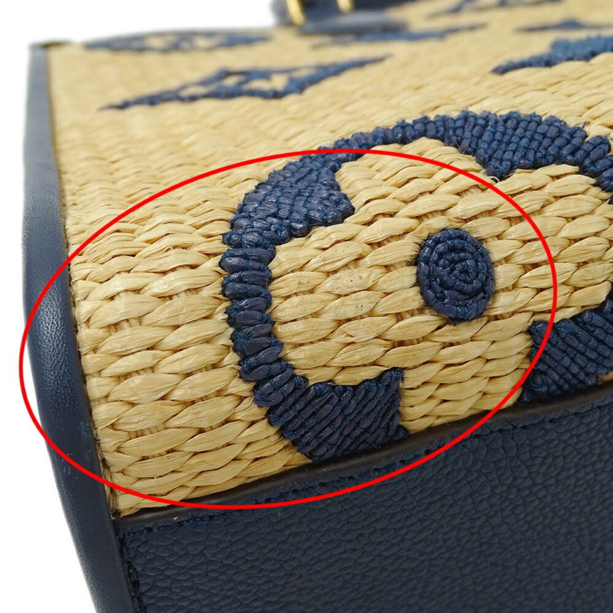 Louis Vuitton Onthego Beige Wicker Bag