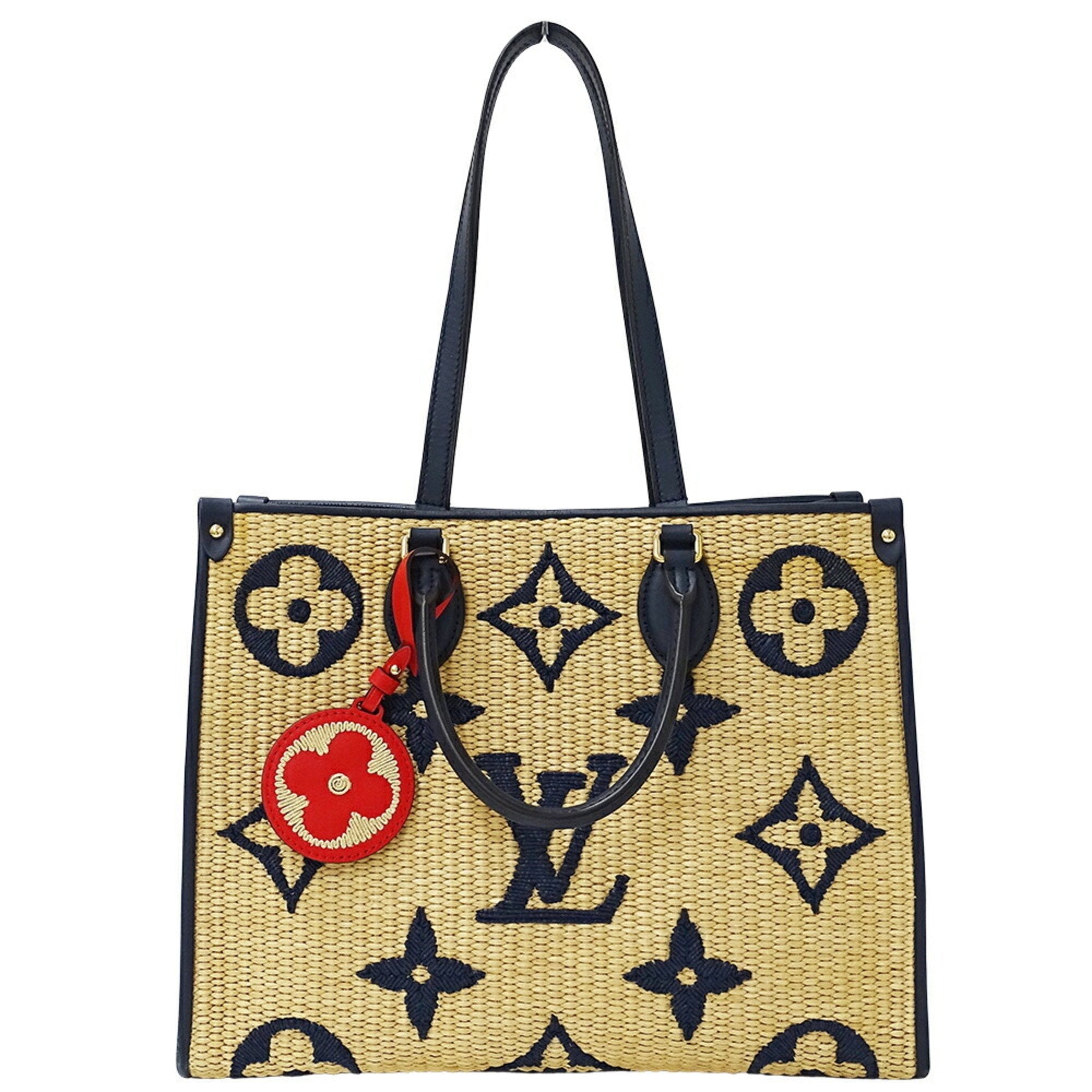 Louis Vuitton Onthego Beige Wicker Bag