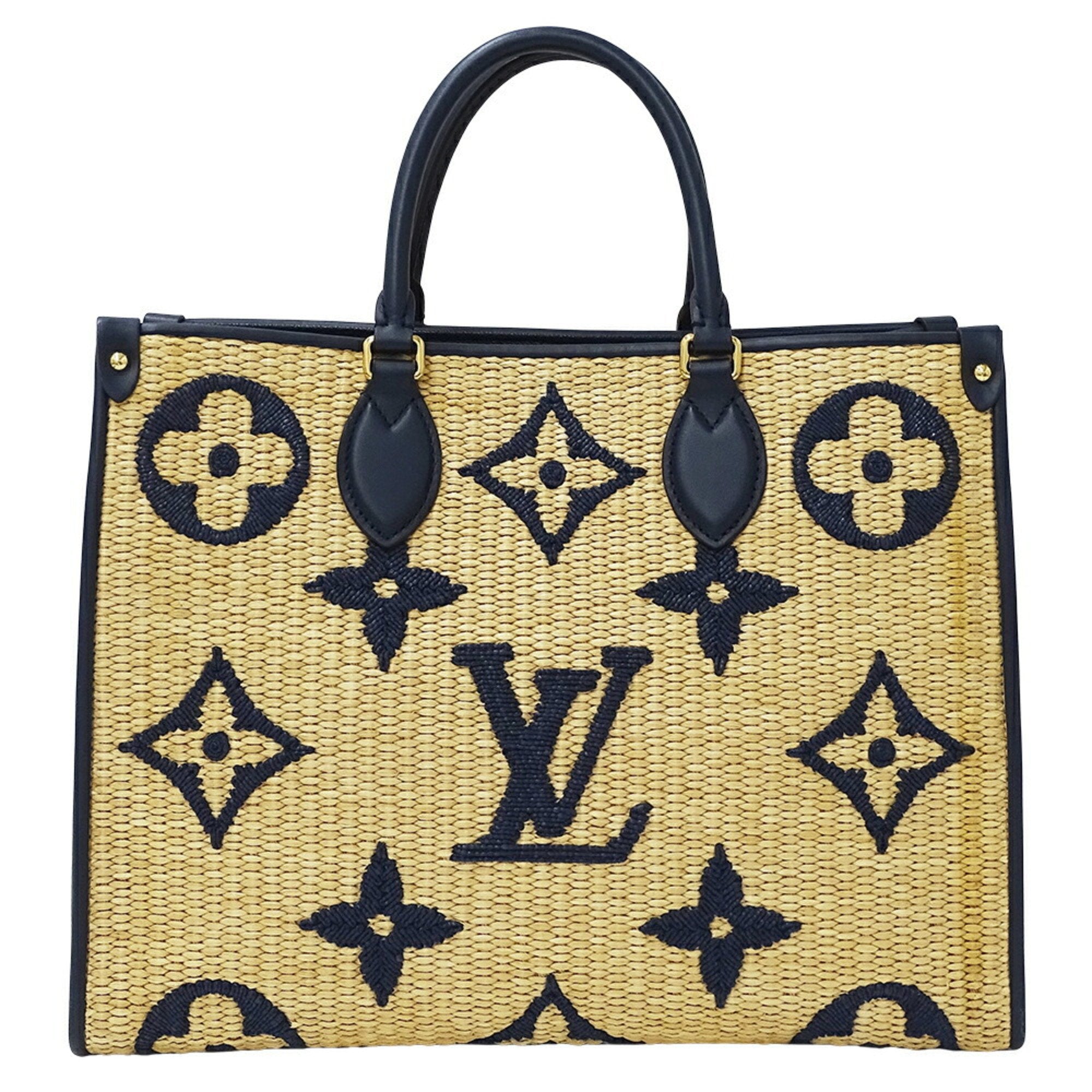 Louis Vuitton Onthego Beige Wicker Bag