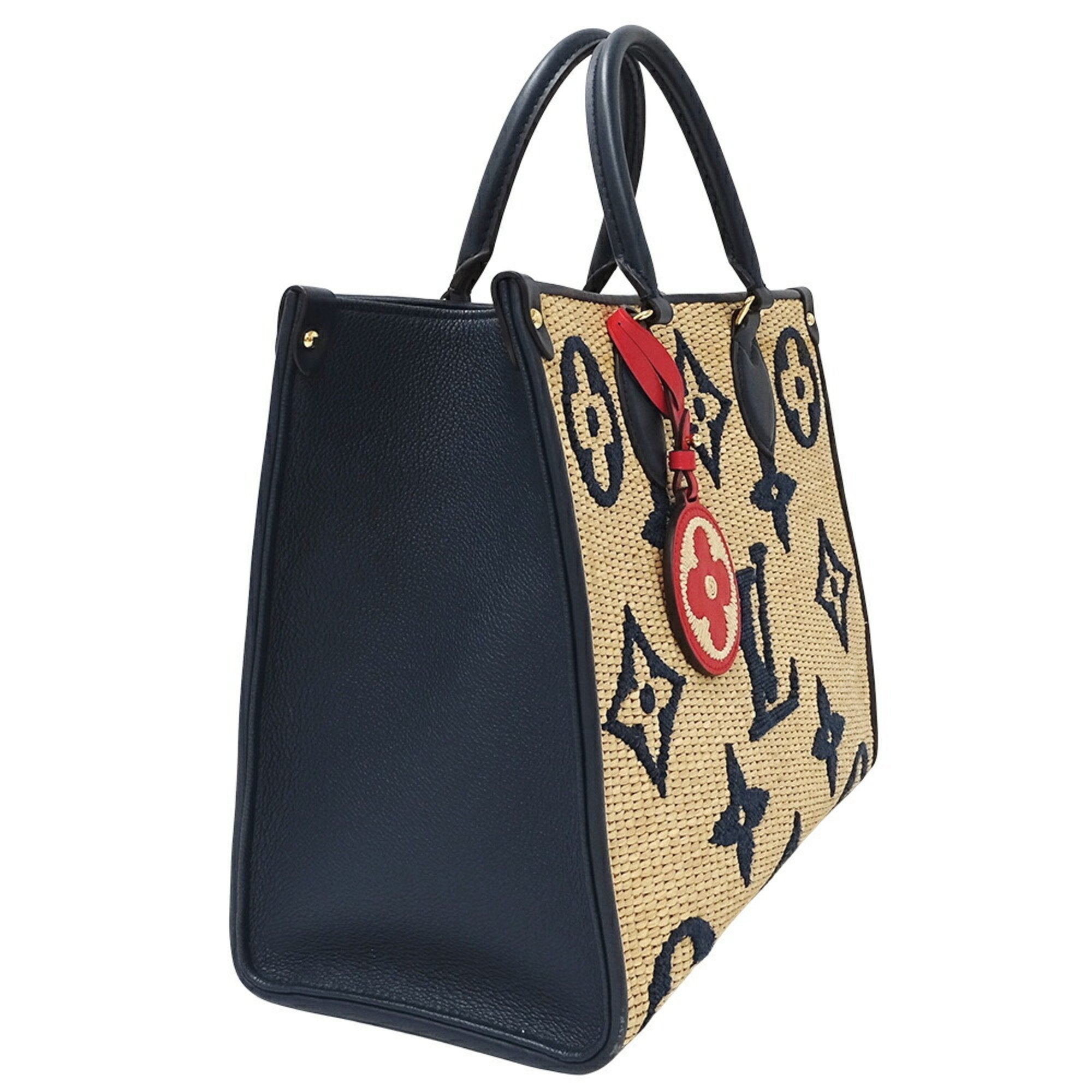 Louis Vuitton Onthego Beige Wicker Bag