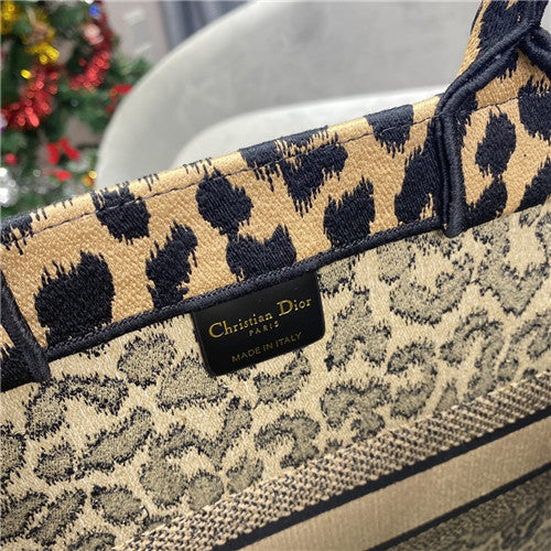 Dior Book Tote Leopard Bag - AAA Bags at Pochettebag