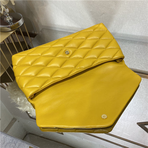 YSL Inspired Suede Puffer Clutch
