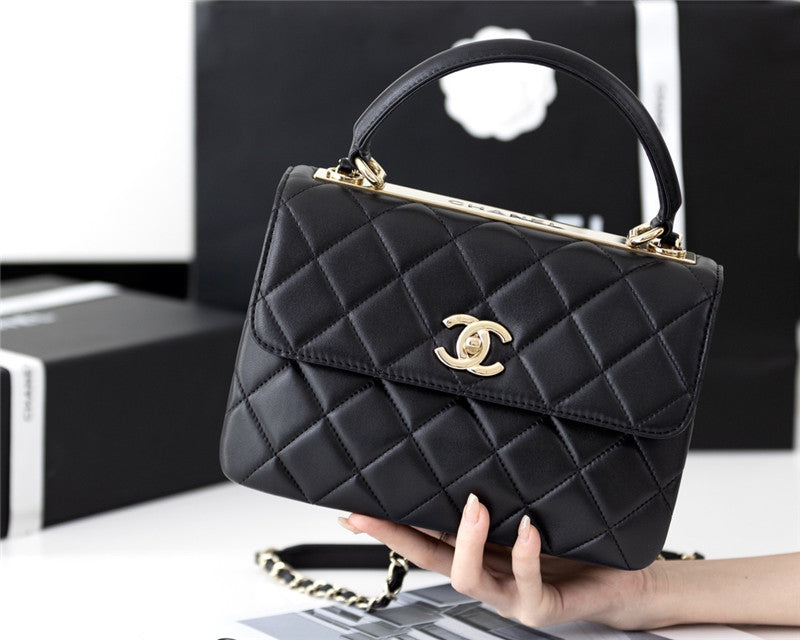 Chanel Inspired Trendy Lambskin Bag