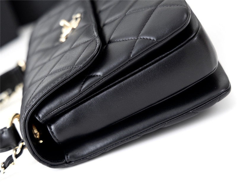 Chanel Inspired Trendy Lambskin Bag