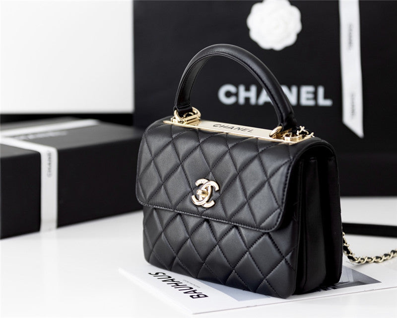Chanel Inspired Trendy Lambskin Bag