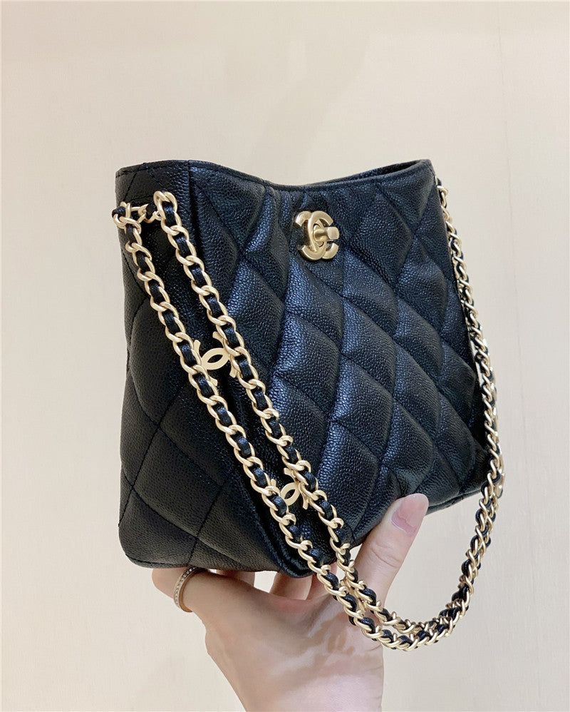 Chanel Inspired 22S Pearl Crush Sling Hobo Bag