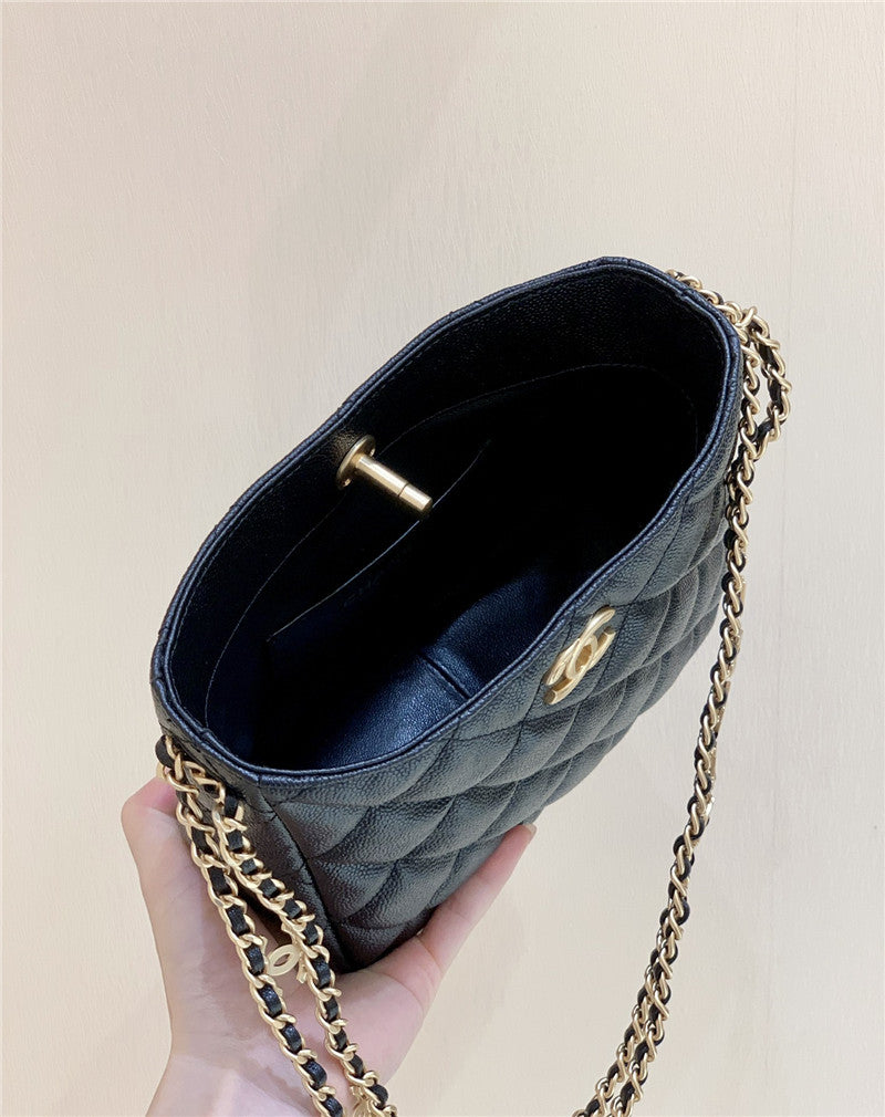Chanel Inspired 22S Pearl Crush Sling Hobo Bag