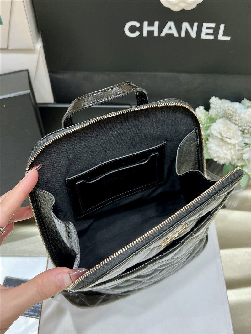 Chanel Inspired Chain Leather Backpack
