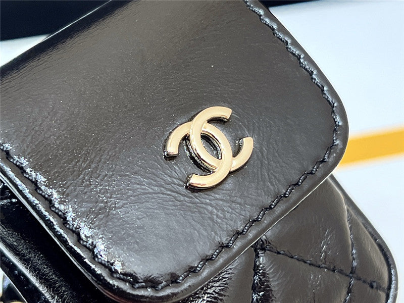 Chanel Inspired Chain Leather Backpack