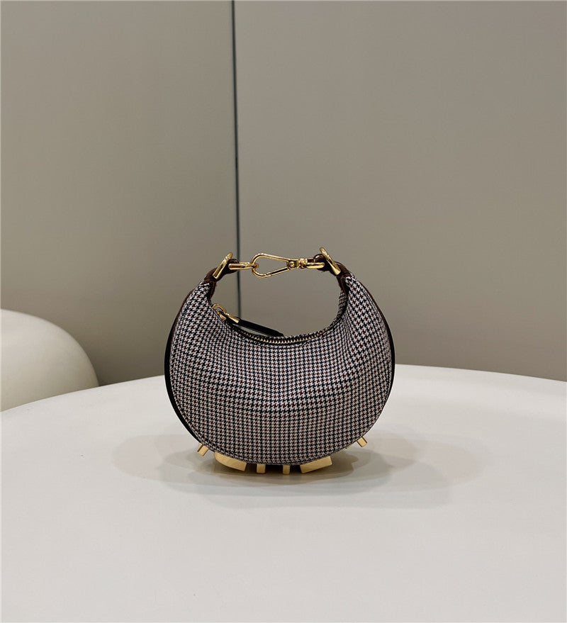 Fendi Inspired Crescent Underarm Bag
