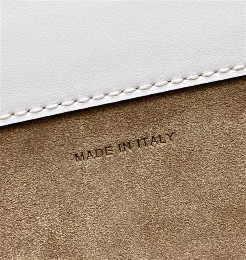 Fendi Inspired Touch Ivory and Python Print Leather Bag