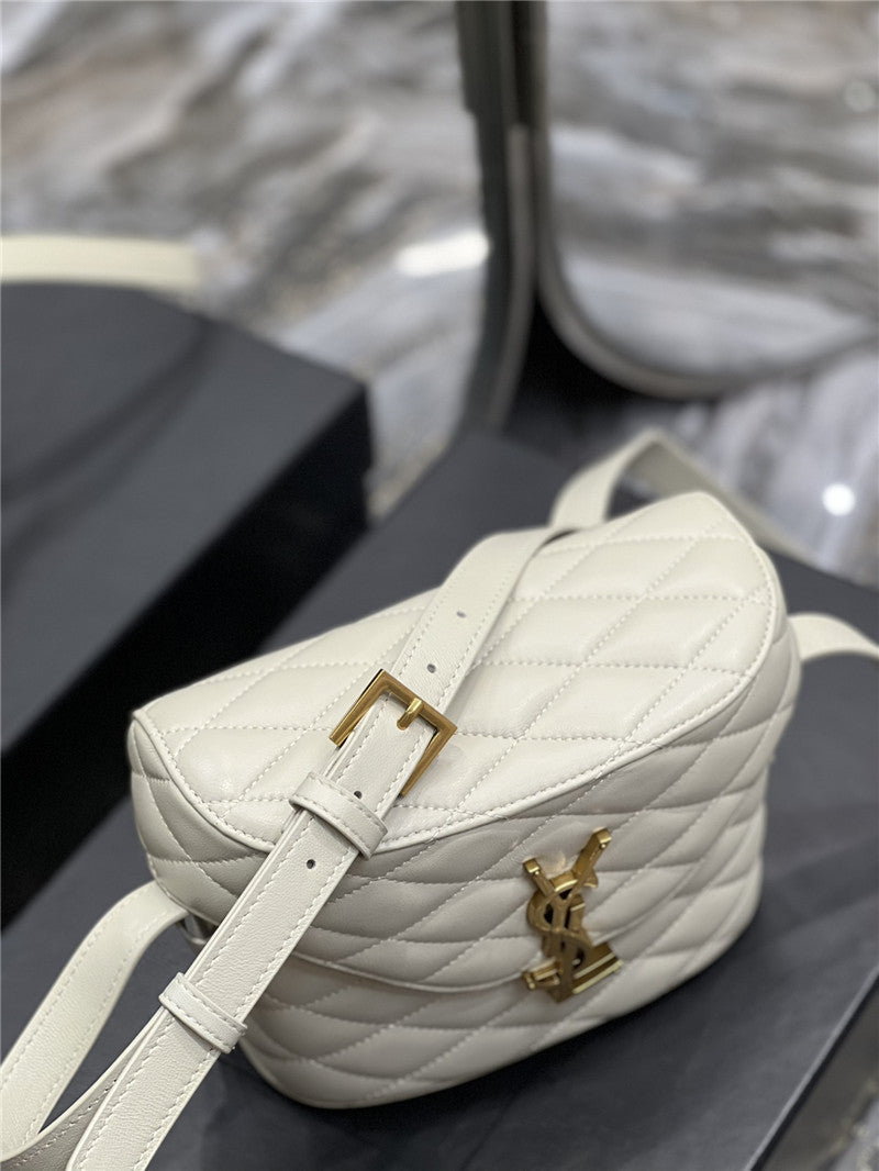 YSL Inspired June Box Leather Shoulder Bag