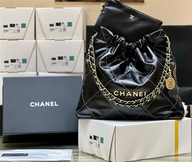 Chanel Inspired 22 Bag In Black