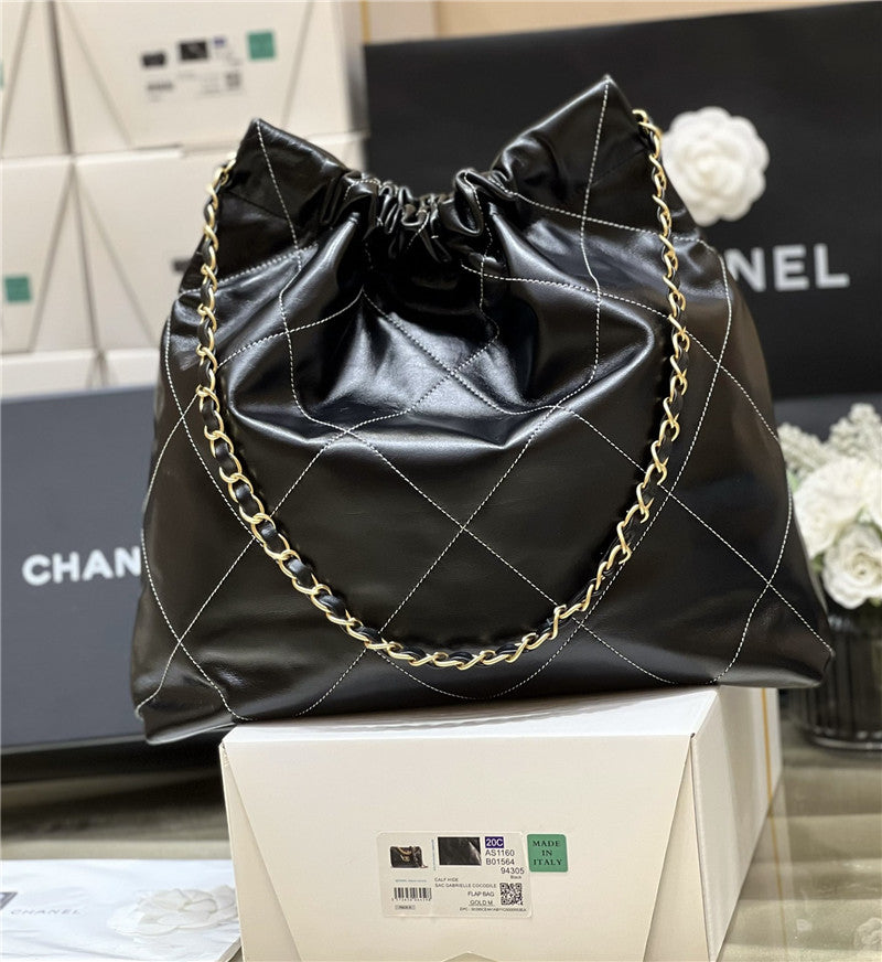 Chanel Inspired 22 Bag In Black
