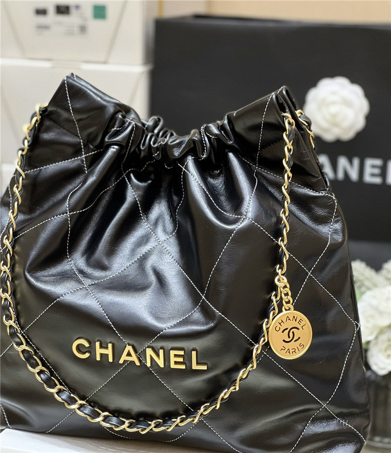 Chanel Inspired 22 Bag In Black