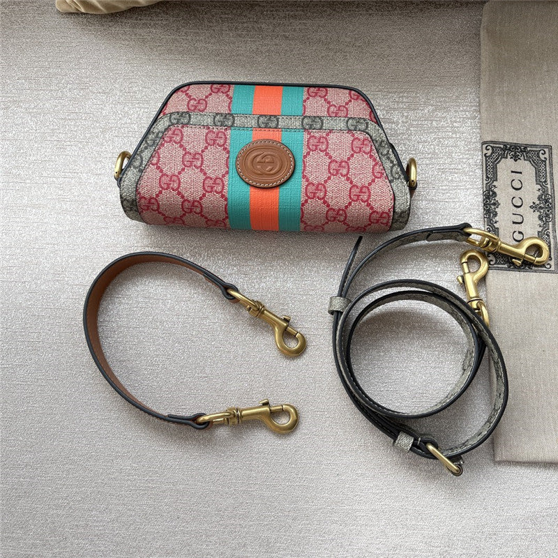 Gucci Colored Supreme Canvas Handle Messenger Bag - AAA Bags at Pochettebag