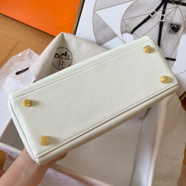 Hermes Inspired Kelly Retourne 25 Handmade Bag