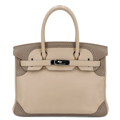Hermes Inspired Birkin 30 Ghillies Bag