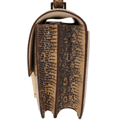 Hermes Inspired Natural Lizard Constance Bag