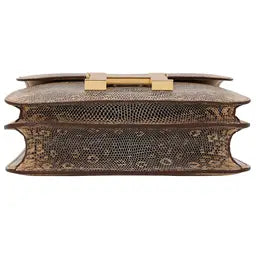 Hermes Inspired Natural Lizard Constance Bag