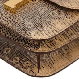 Hermes Inspired Natural Lizard Constance Bag