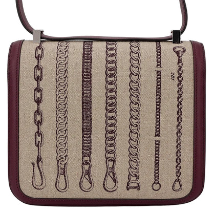 Hermes Inspired Constance Toile de Camp Dechainee Bag