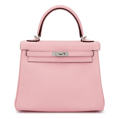 Hermes Inspired Kelly Sellier 25 Etoupe Epsom Gold Hardware