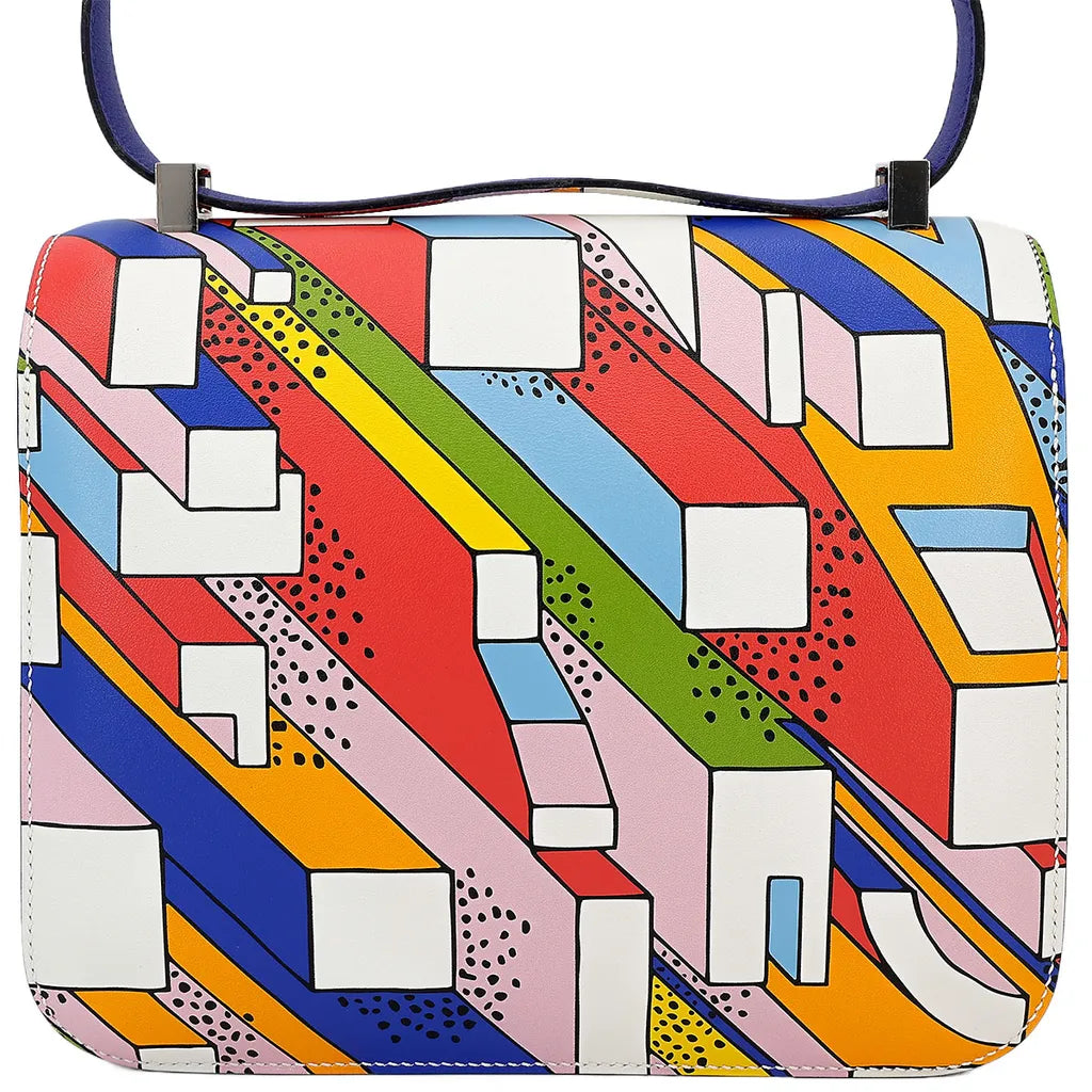 Hermes Inspired Constance Multicolor Bag