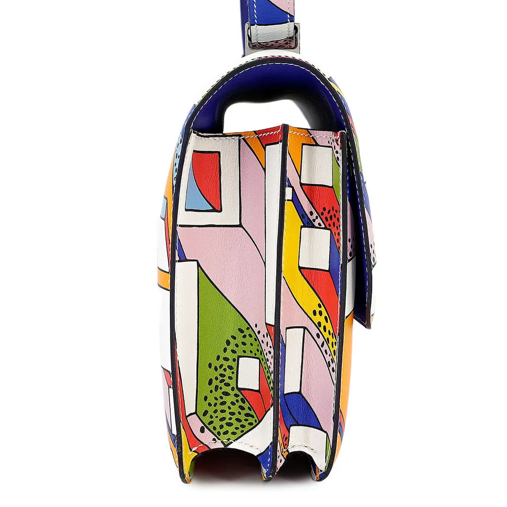 Hermes Inspired Constance Multicolor Bag