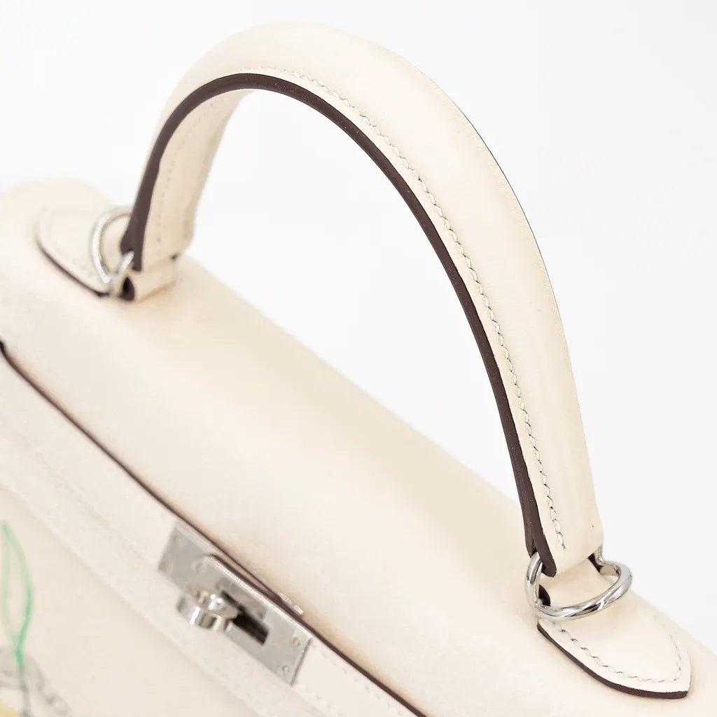 Hermes Inspired Kelly 25 In &amp; Out Bag