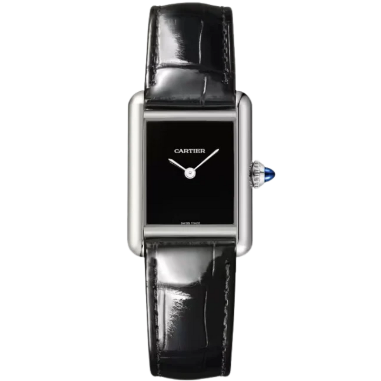 TANK 30 mm MUST DE CARTIER BLACK STAINLESS STEEL