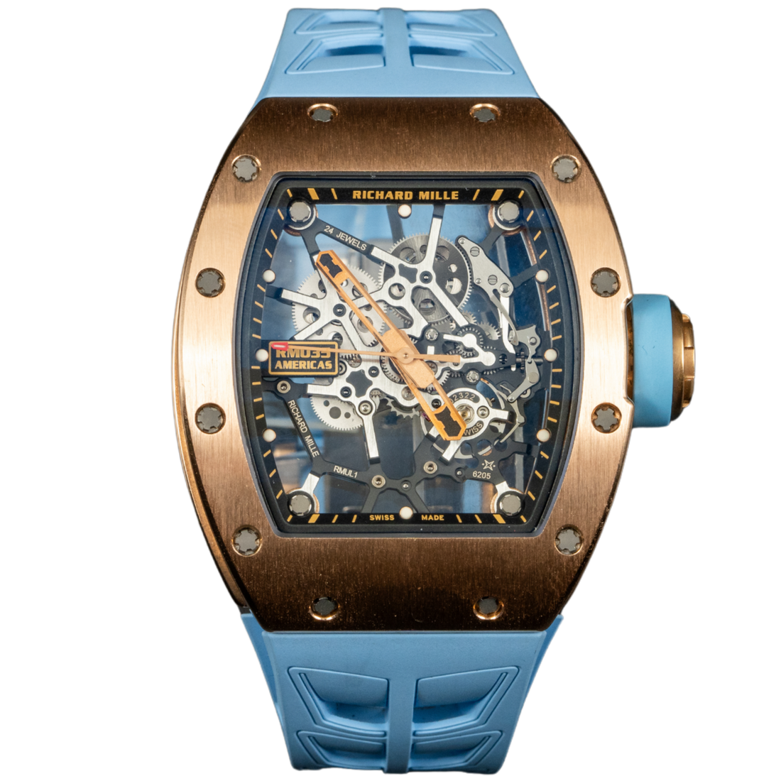 Richard Mille RM035 Rafael Nadal &quot;Americas Edition&quot; Rose Gold Skeleton (LIMITED 50 Pieces)