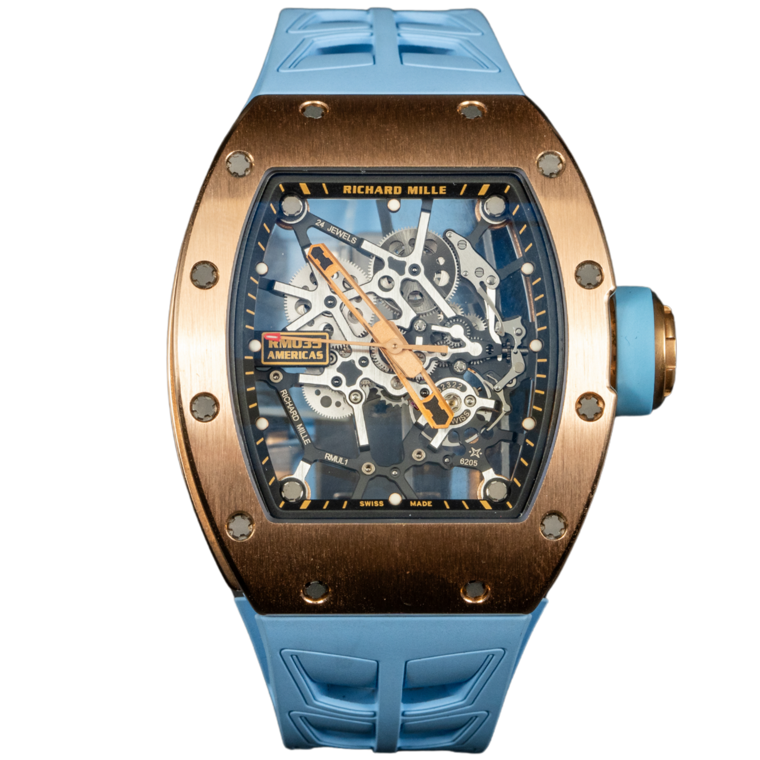 Richard Mille RM035 Rafael Nadal &quot;Americas Edition&quot; Rose Gold Skeleton (LIMITED 50 Pieces)