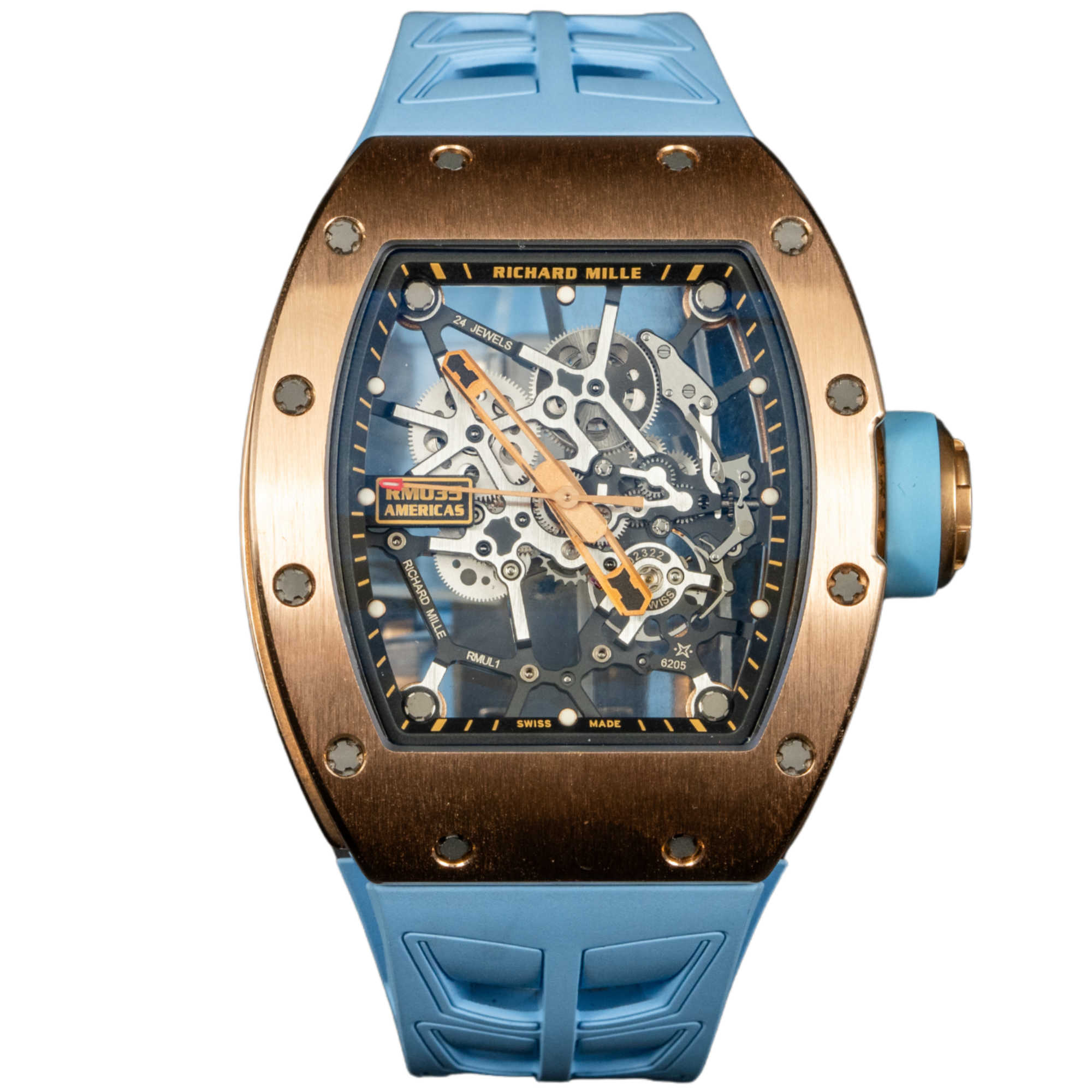 Richard Mille RM035 Rafael Nadal &quot;Americas Edition&quot; Rose Gold Skeleton (LIMITED 50 Pieces)