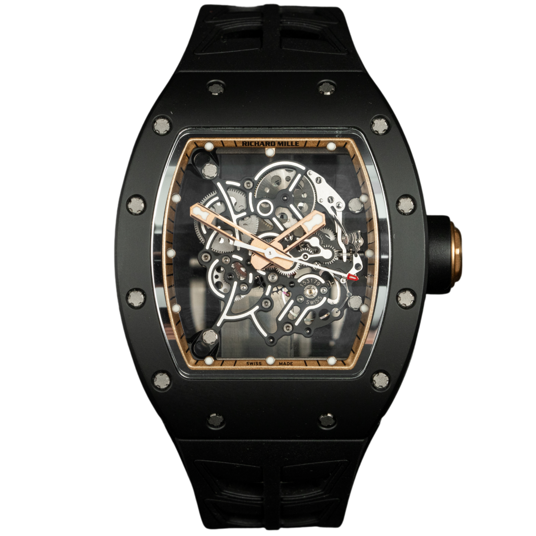 Richard Mille RM055 Black Bubba Watson &quot;Gold Rehaut&quot; Asia Edition (Limited 30 Pieces)