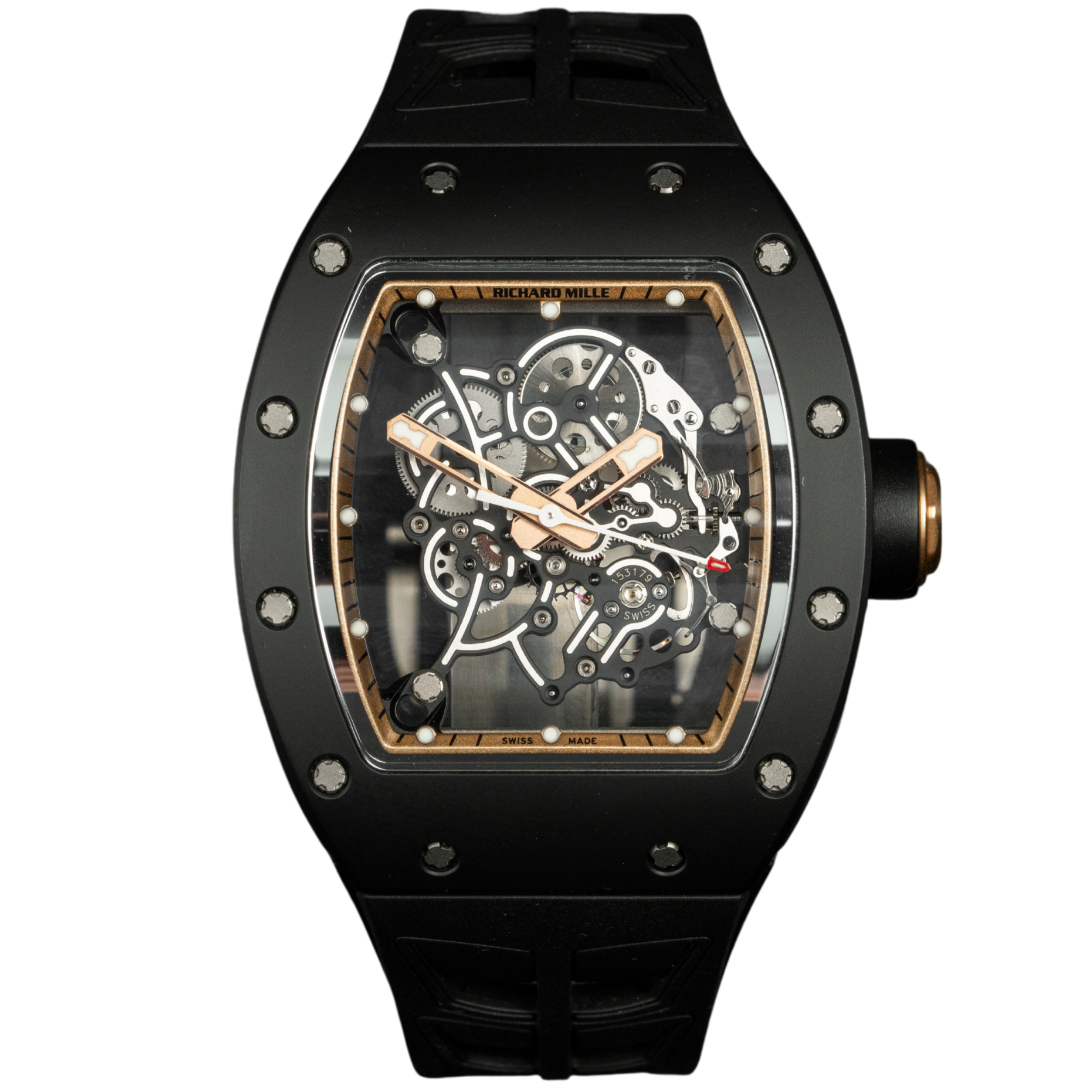 Richard Mille RM055 Black Bubba Watson &quot;Gold Rehaut&quot; Asia Edition (Limited 30 Pieces)
