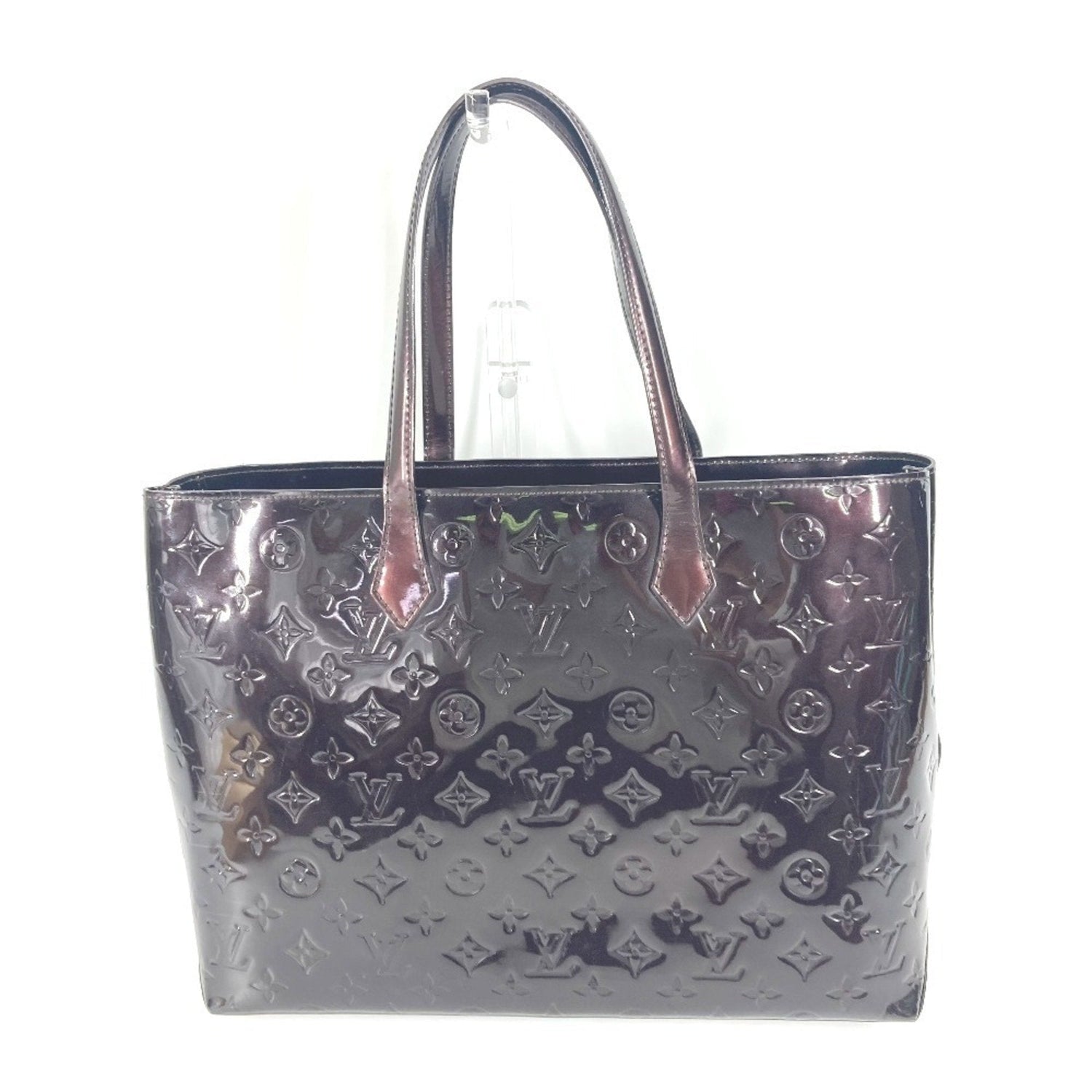 Louis Vuitton Wilshire Burgundy Patent Leather Bag