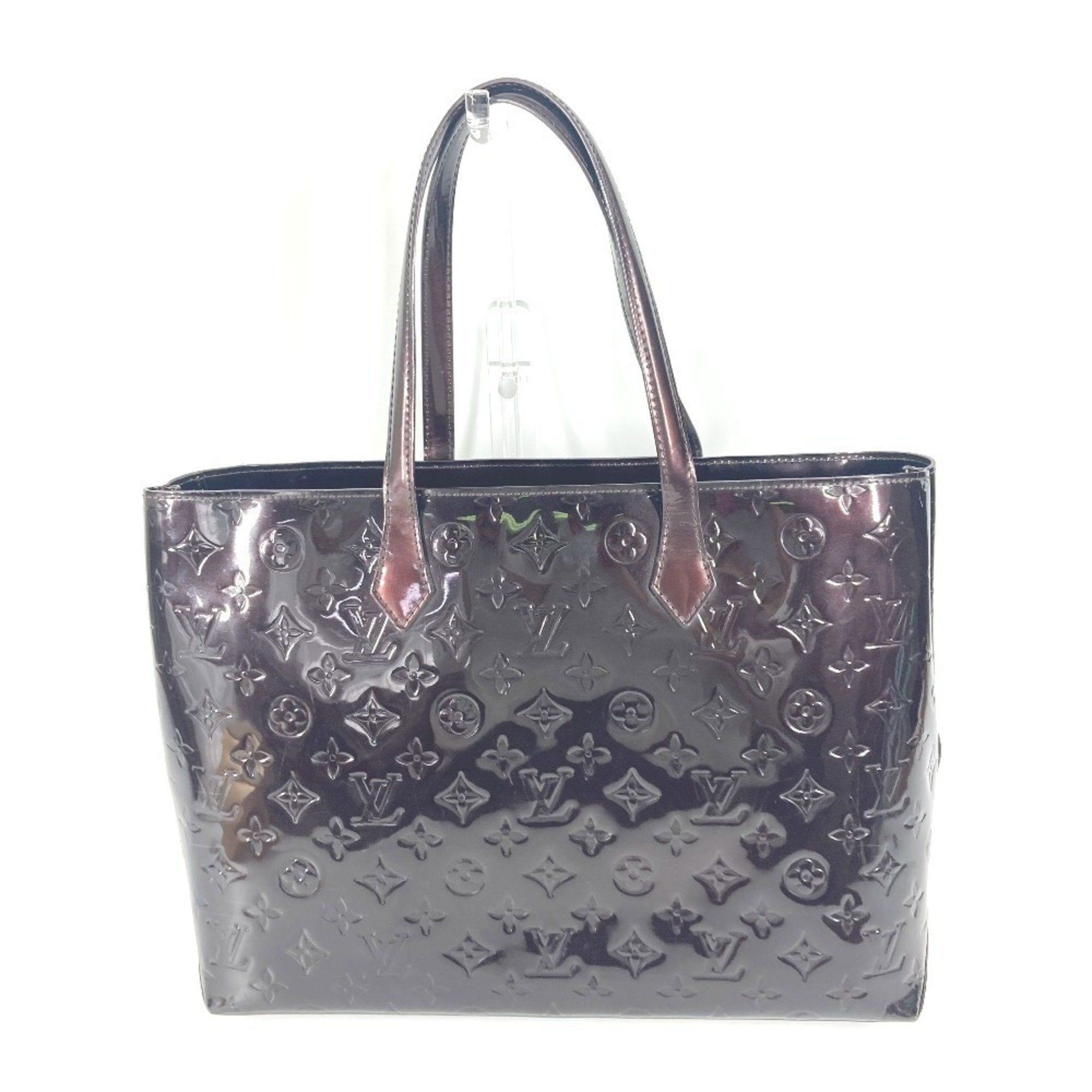 Louis Vuitton Wilshire Burgundy Patent Leather Bag