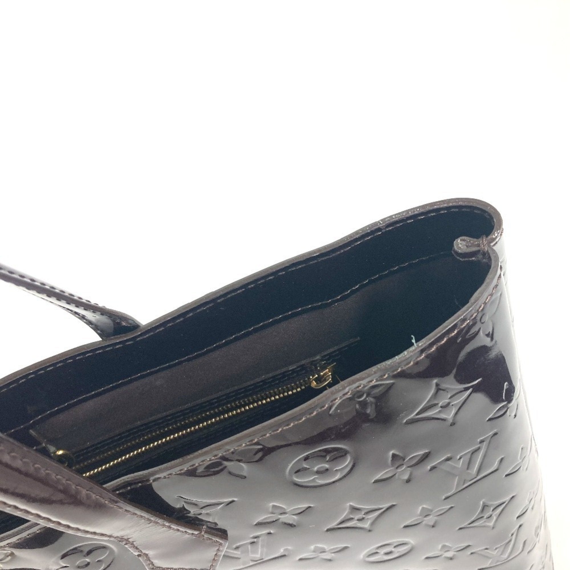 Louis Vuitton Wilshire Burgundy Patent Leather Bag