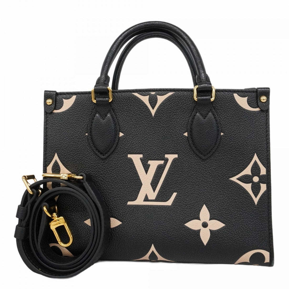 Louis Vuitton Onthego Black Leather Bag