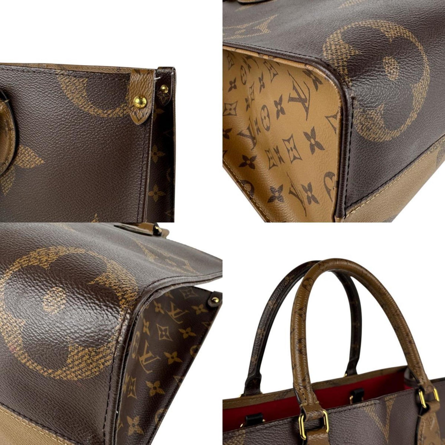 Louis Vuitton Onthego Brown Canvas Bag
